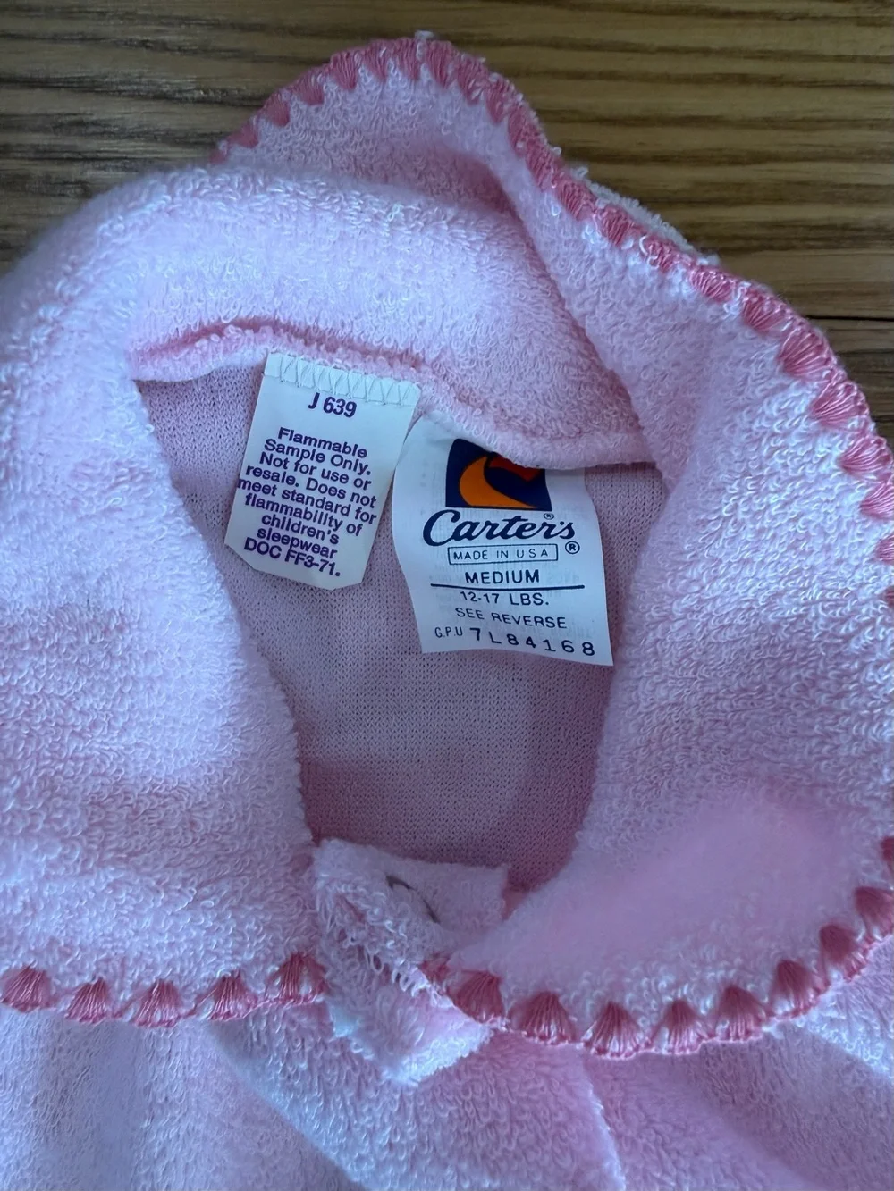Vintage 1980’s - 90’s Carter’s footed onesie Made in USA